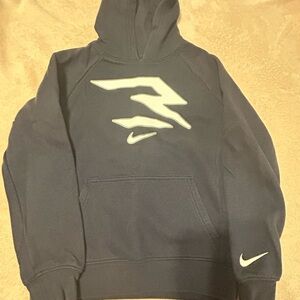 Nike 3BRAND by Russell Wilson Youth Hoodie Medium 10-12 Navy Blue Sweatshirt